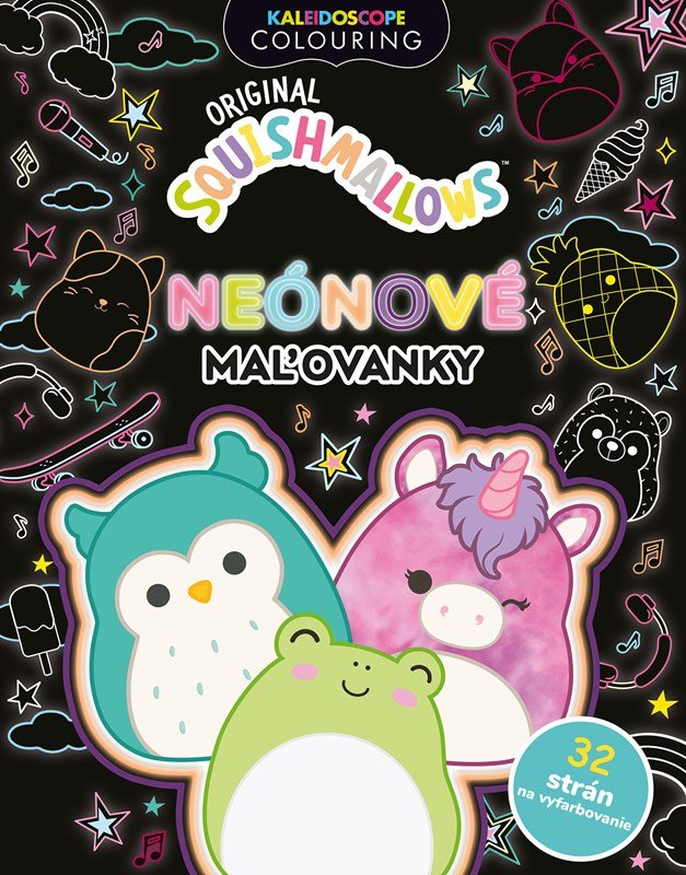 Levně Squishmallows - Neonové maľovanky - Kolektiv