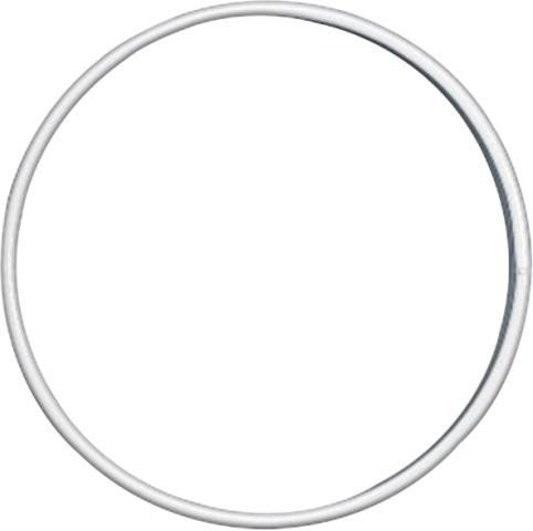 Levně Drátěný kroužek bílý O 10 cm