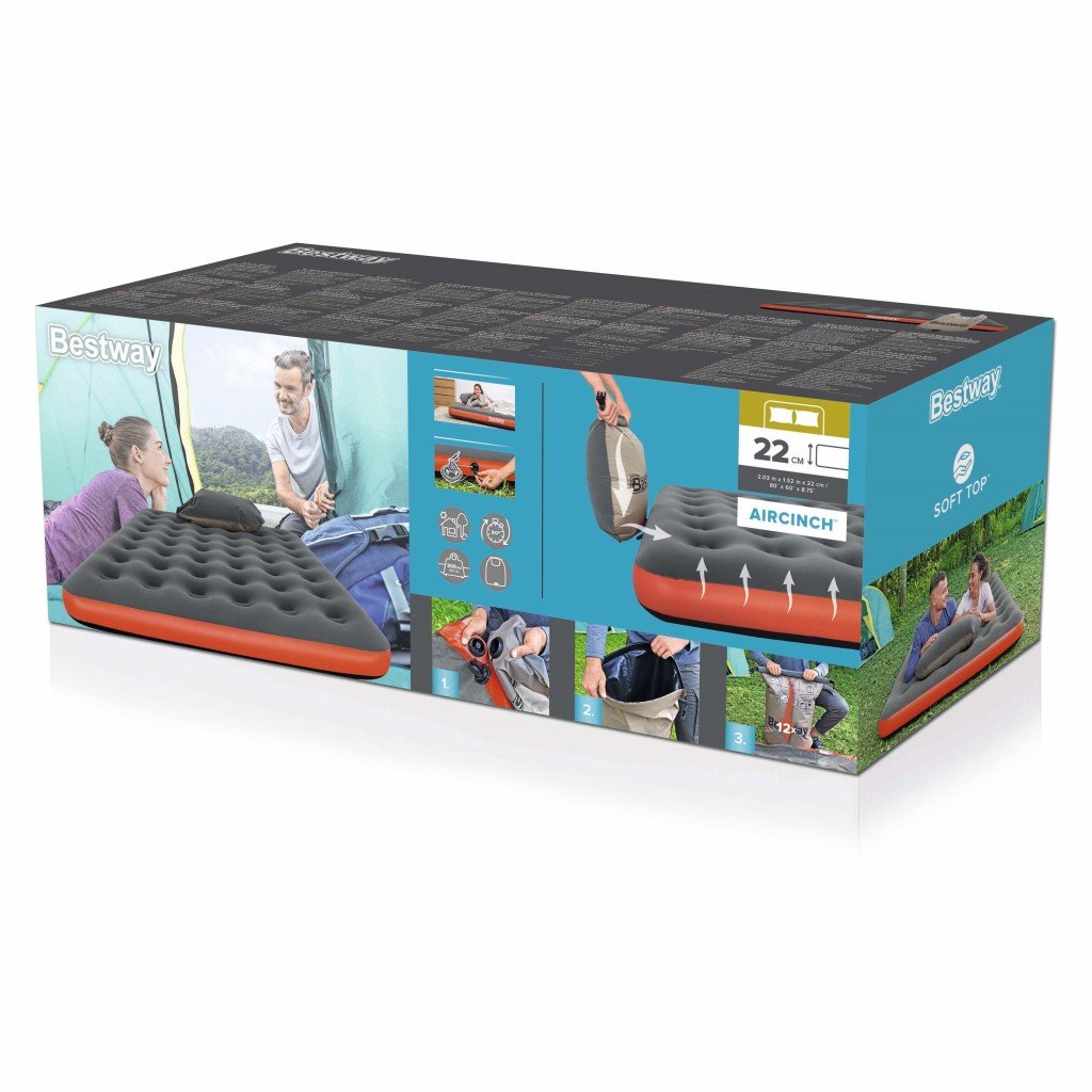 Levně Matrace Roll &amp; Relax 2.03m x 1.52m x 22 cm - Alltoys Bestway