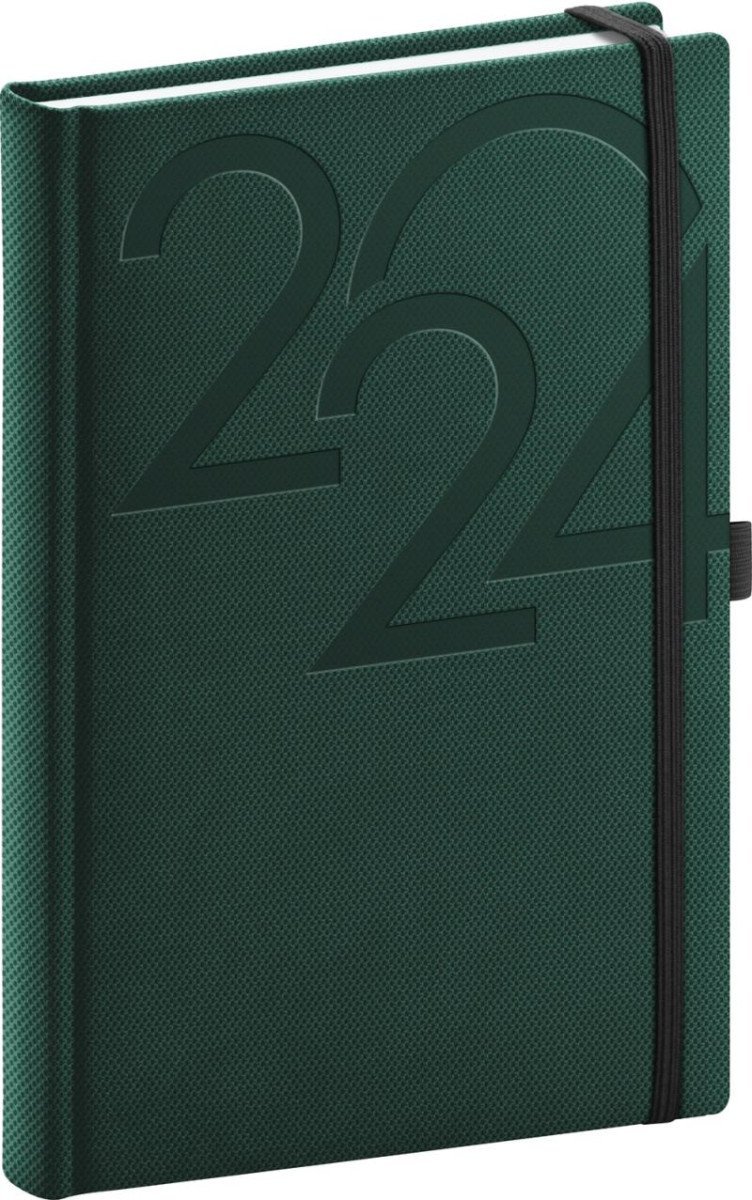 Levně Diář 2024: Ajax - zelený, denní, 15 × 21 cm