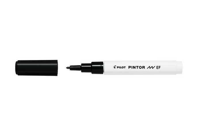Levně PILOT Pintor Extra Fine akrylový popisovač 0,5-0,7mm - černý