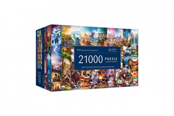 Levně Puzzle Earth Chronicles: od stvoření po budoucnost 21000 dílků v krabici 50x23x31cm