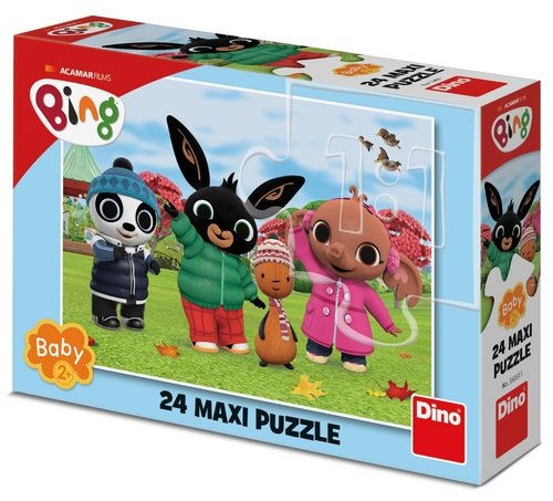 Levně Puzzle 24 maxi Bing na podzim