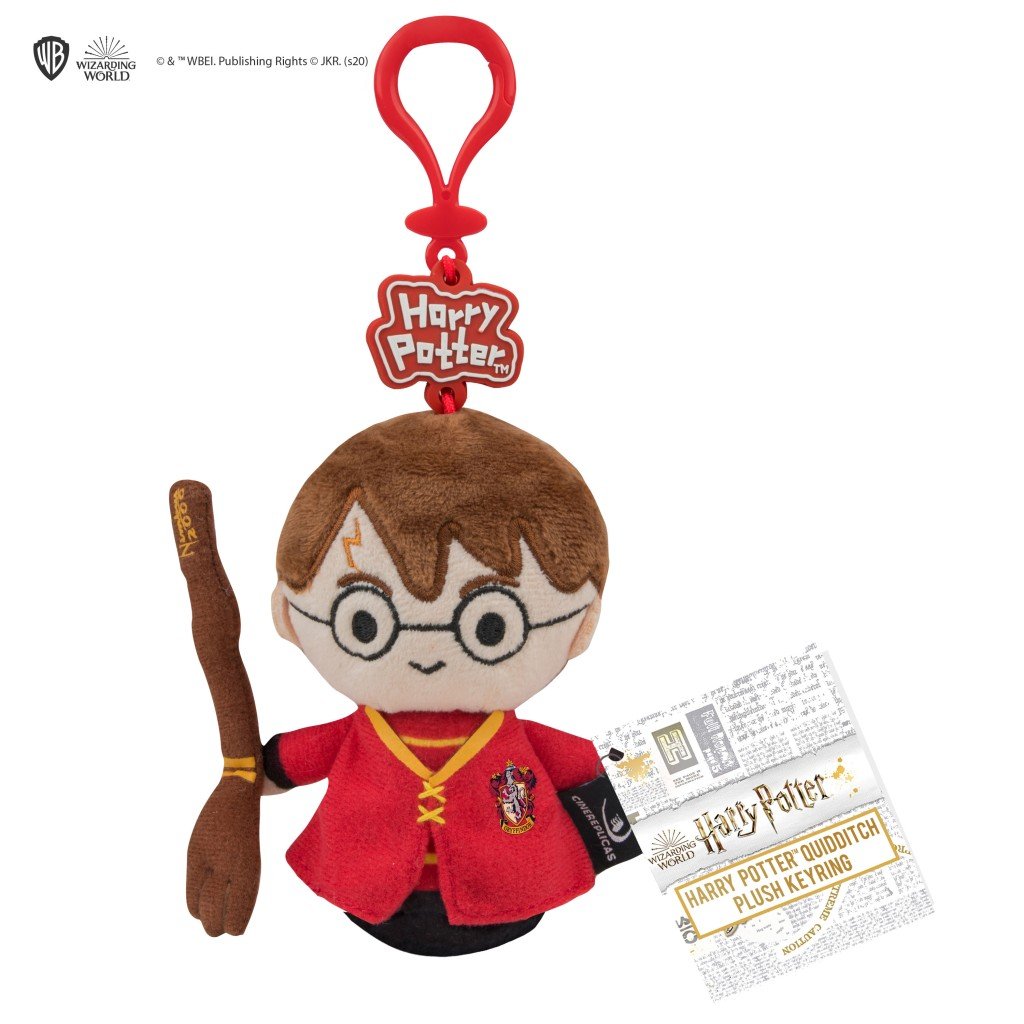 Levně Harry Potter Klíčenka - Harry s koštětem 11 cm (famfrpál) / plyšová - EPEE Merch - Cinereplicas