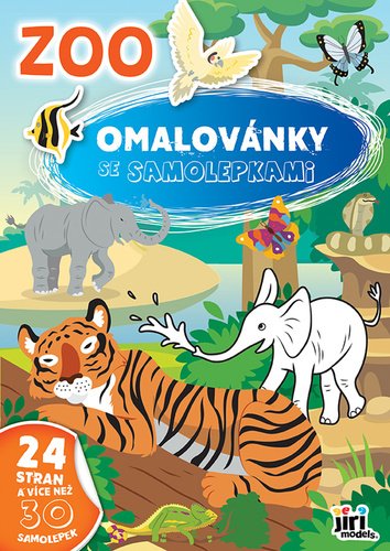 Levně Omalovánky A4 se samolepkami ZOO