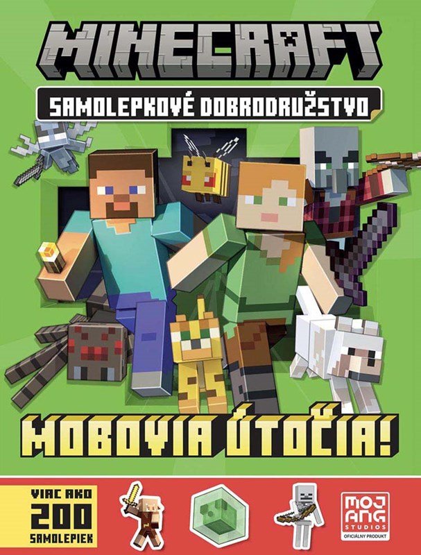 Levně Minecraft - Samolepkové dobrodružstvo - Mobovia útočia! - kolektiv