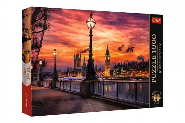 Levně Puzzle Premium Plus - Photo Odyssey: Big Ben, Londýn 1000 dílků 68,3x48cm v krabici 40x27x6cm