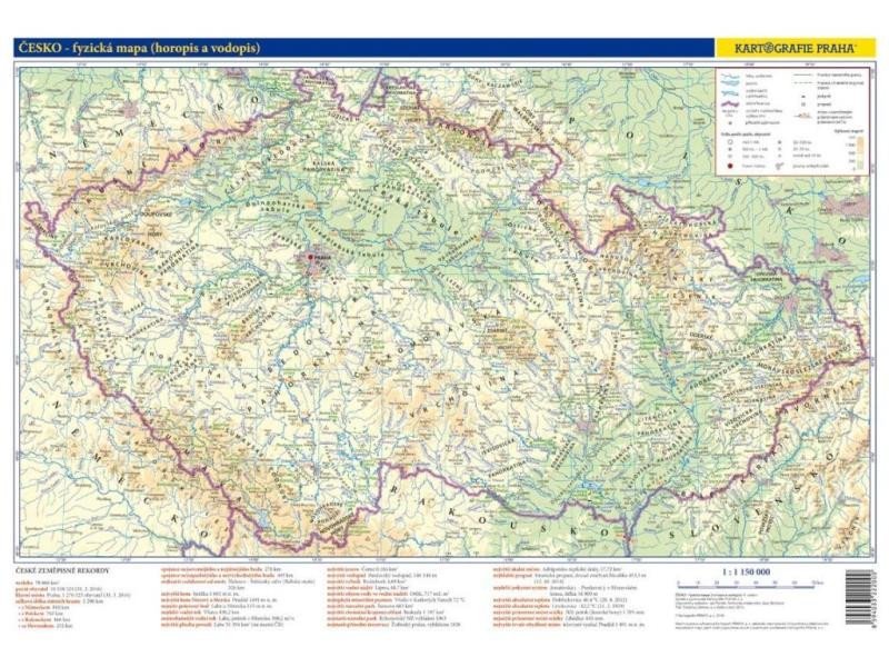 Levně Česko – příruční mapa 1:1 150 000