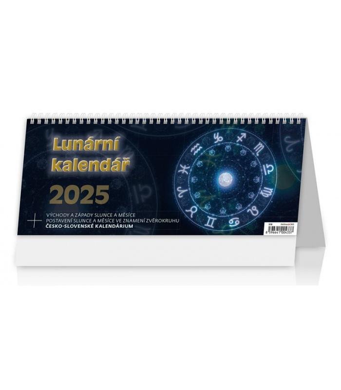Levně Kalendář stolní 2025 - Lunární kalendář / Lunárny kalendár