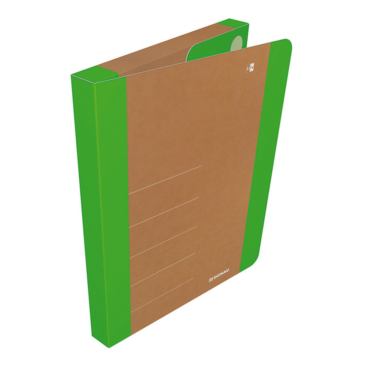 Levně DONAU Box na spisy DONAU LIFE, A4, karton, neonově zelený