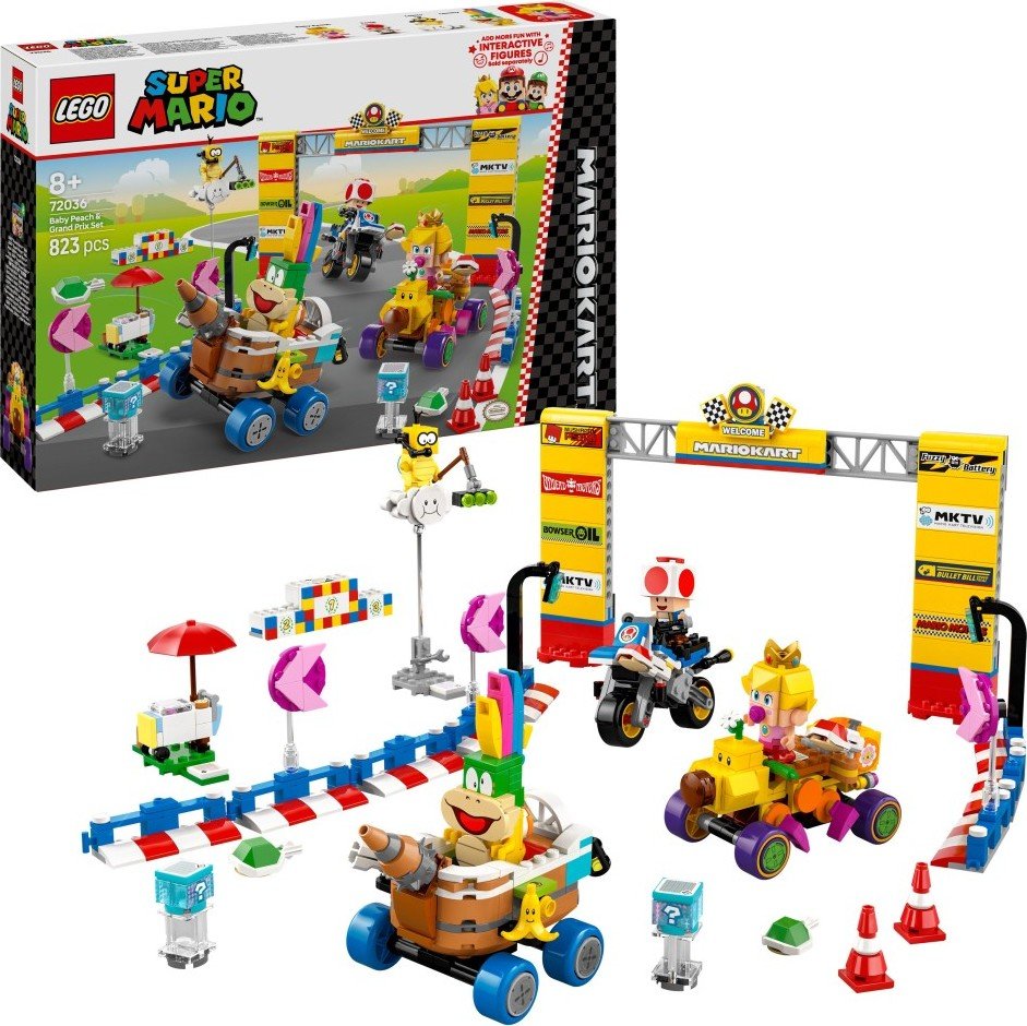 Levně LEGO® Super Mario™ 72036 Mario Kart™ – Baby Peach a sada Grand Prix - LEGO® Super Mario