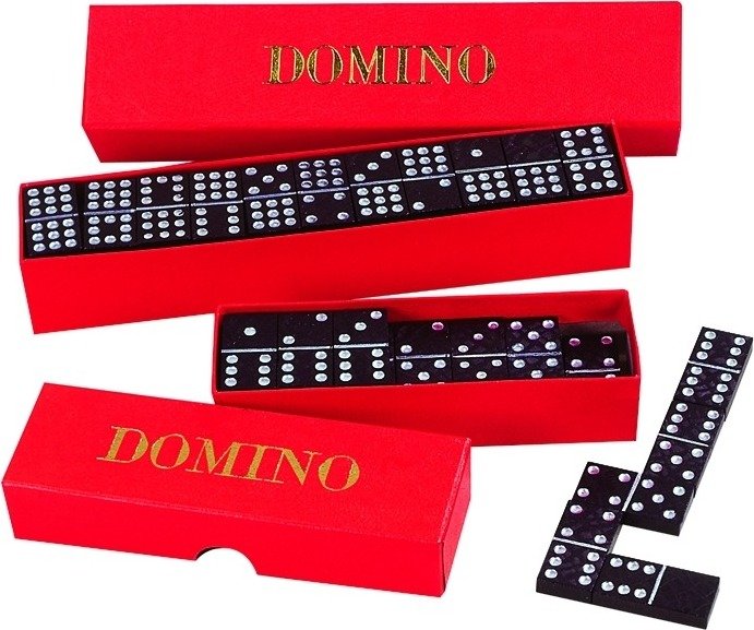 Levně Domino - společenská hra / 55 ks v krabičce - Detoa