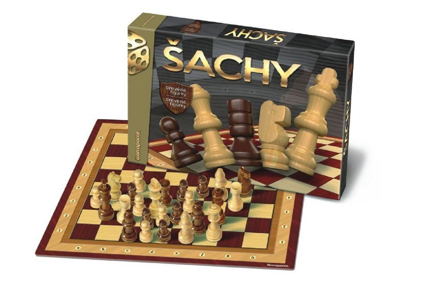 Levně Společenská hra - Šachy dřevěné