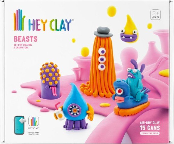 Levně Hey Clay kreativní sada - Příšery - TM Toys