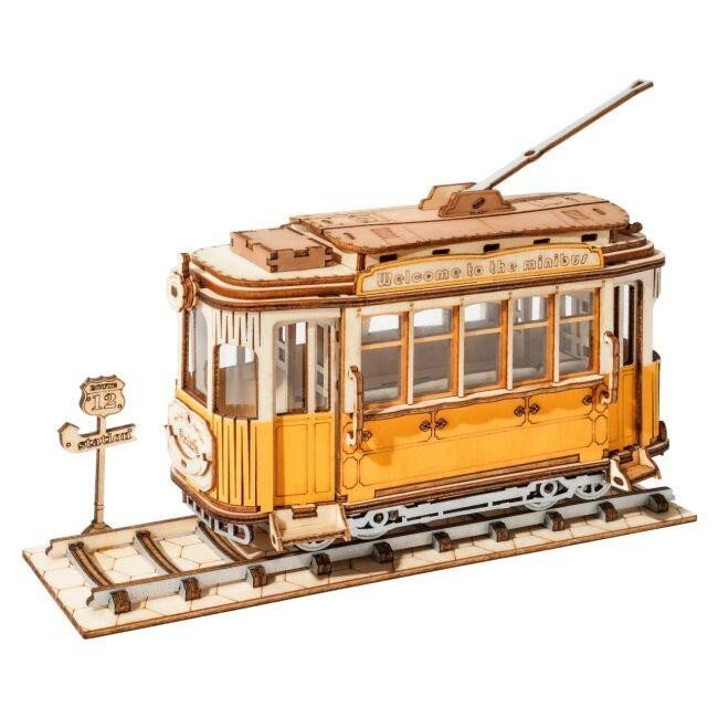 Levně Puzzle 3D Tramvaj/145 dílků, dřevěné