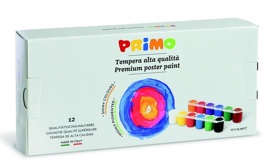 Levně PRIMO Temperové barvy 12 x 25 ml
