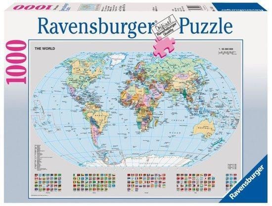 Ravensburger Puzzle - Politická mapa světa 1000 dílků