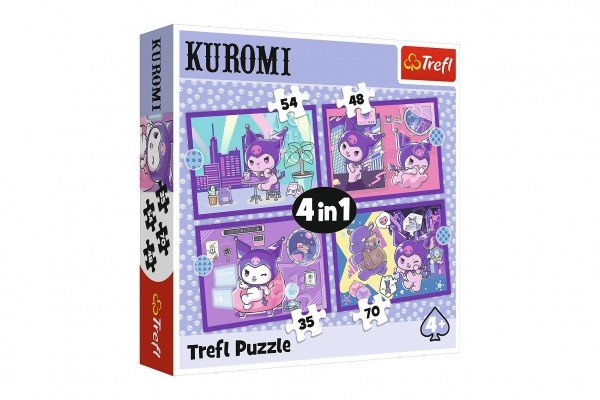 Product detail of Puzzle 4v1 Den s Kuromi v krabici 28x28x6cm
