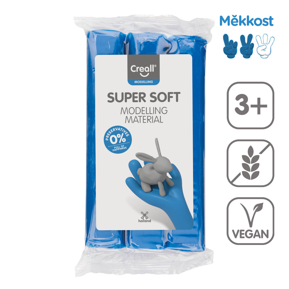 Product detail of Creall modelovací hmota Super soft, 500 g, modrá
