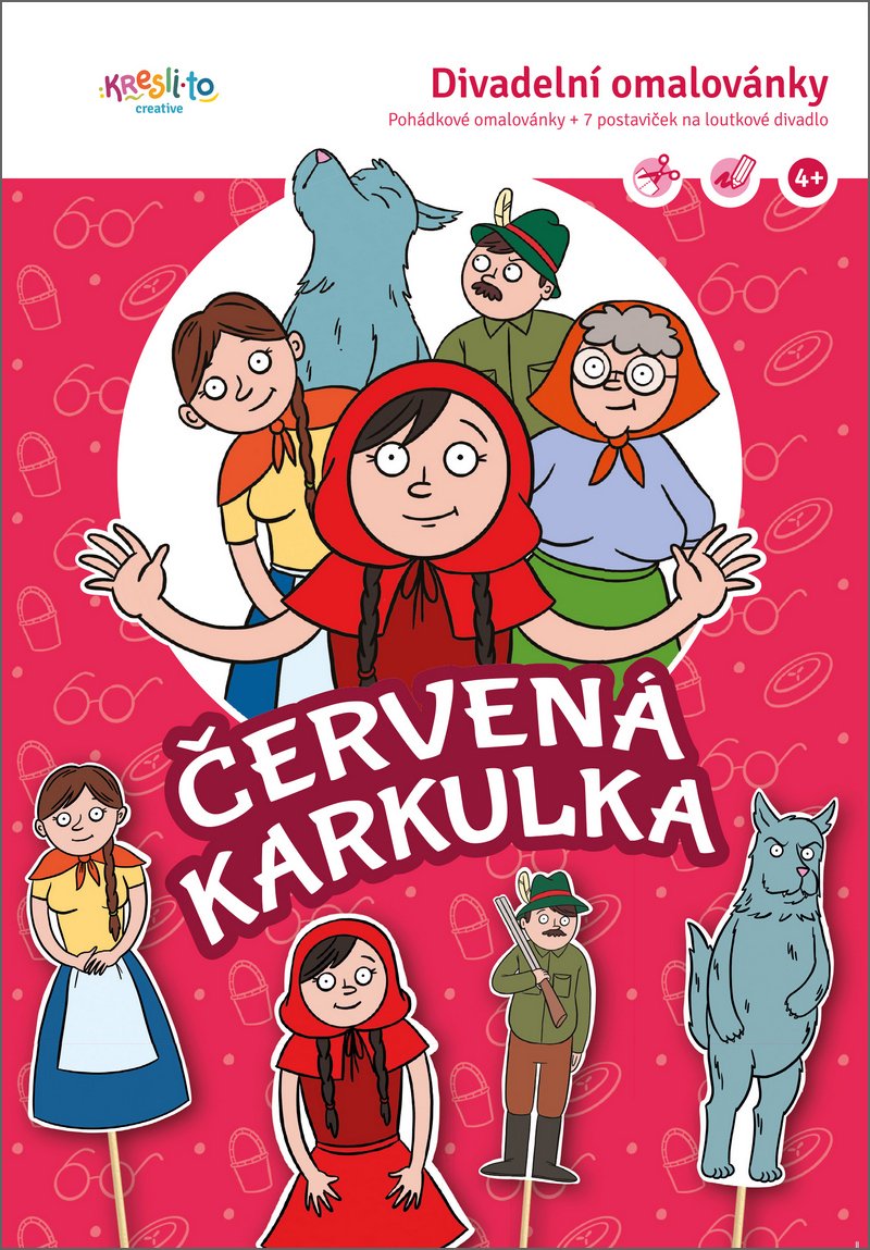 Levně Divadelní omalovánky / Červená Karkulka - Pavla Filip Navrátilová (ilustrátorka)