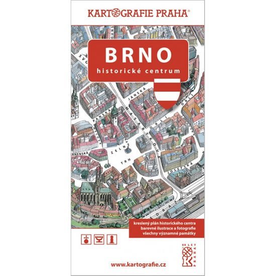 Levně Brno - Historické centrum/Kreslený plán města