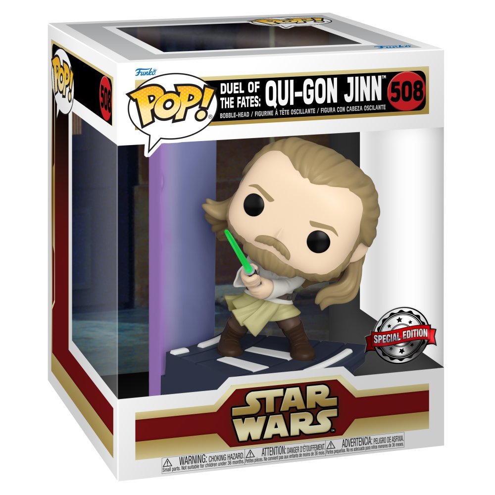 Levně Funko POP Deluxe: Star Wars Duel of the Fates - Qui Gon Jinn (exclusive special edition)