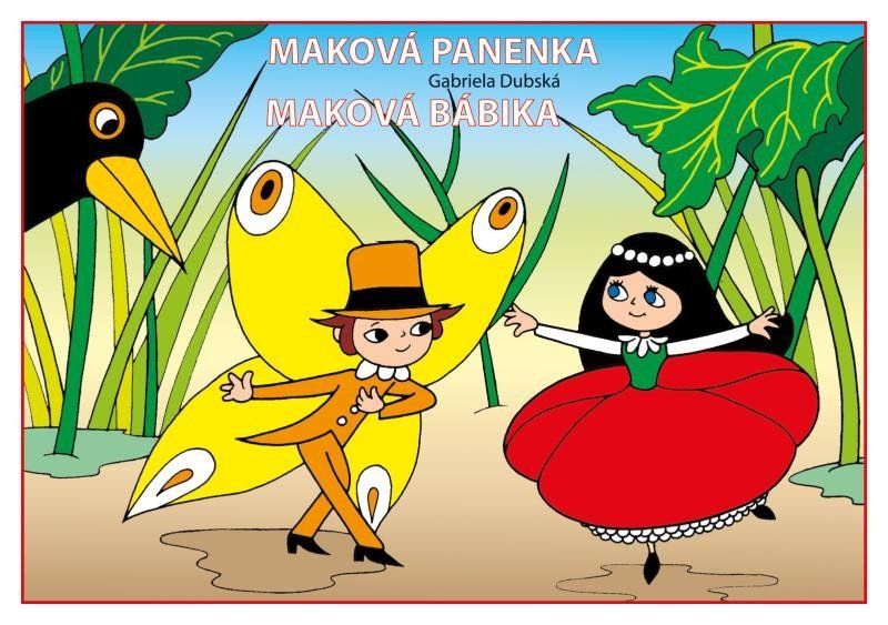 Maková panenka - omalovánky A5 - Gabriela Dubská