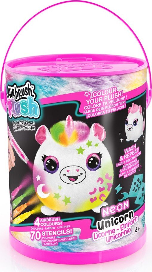 Product detail of Airbrush - Neon Squish Pals Paint Can - Alltoys