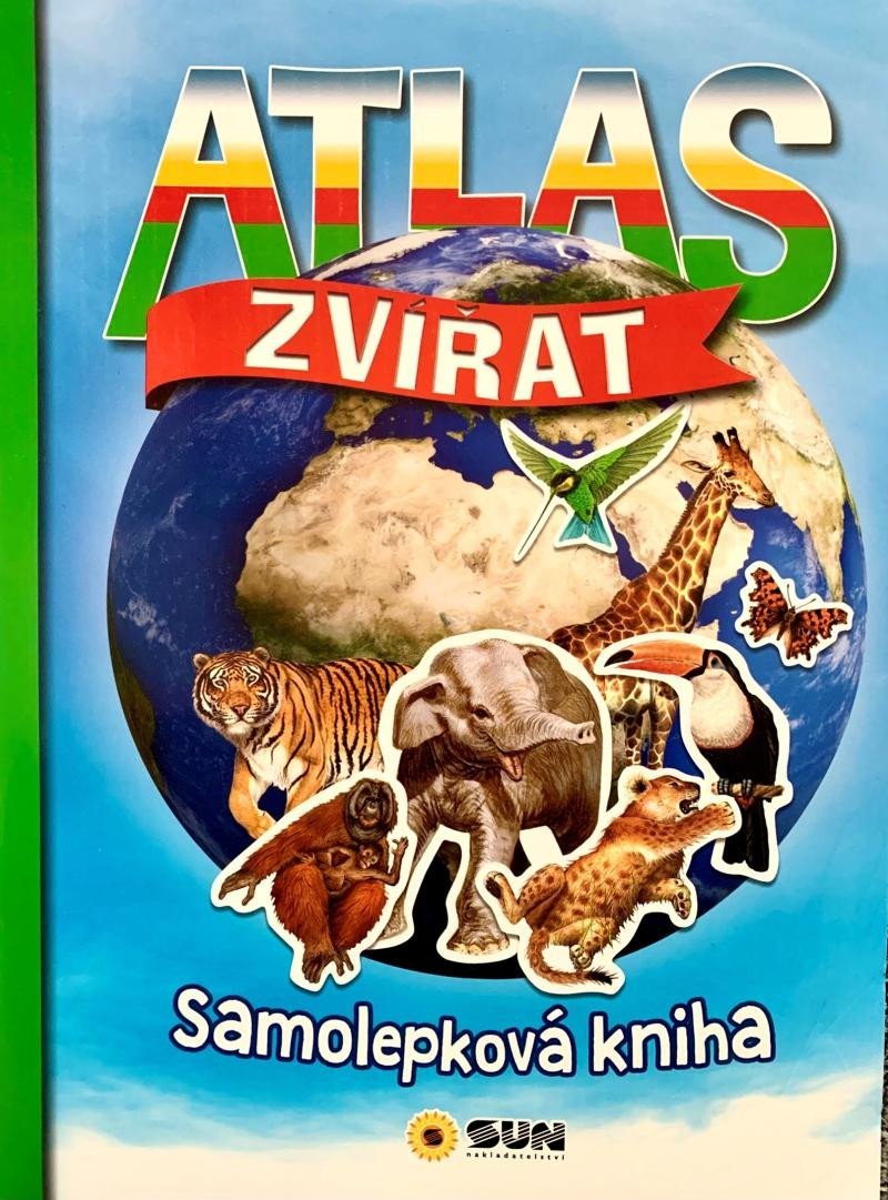 Levně Atlas zvířat - Samolepková kniha