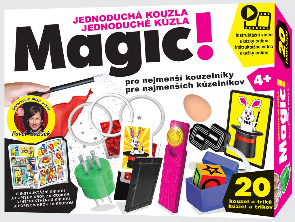 Levně Magic! Jednoduchá kouzla pro nejmenší kouzelníky (20 triků) - 3D Puzzle SPA