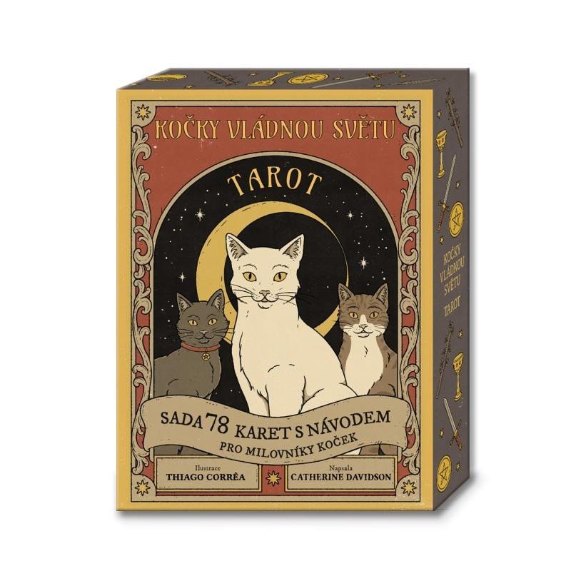 Levně Kočky vládnou světu – TAROT / Sada 78 karet s návodem pro milovníky koček - Catherine Davidson