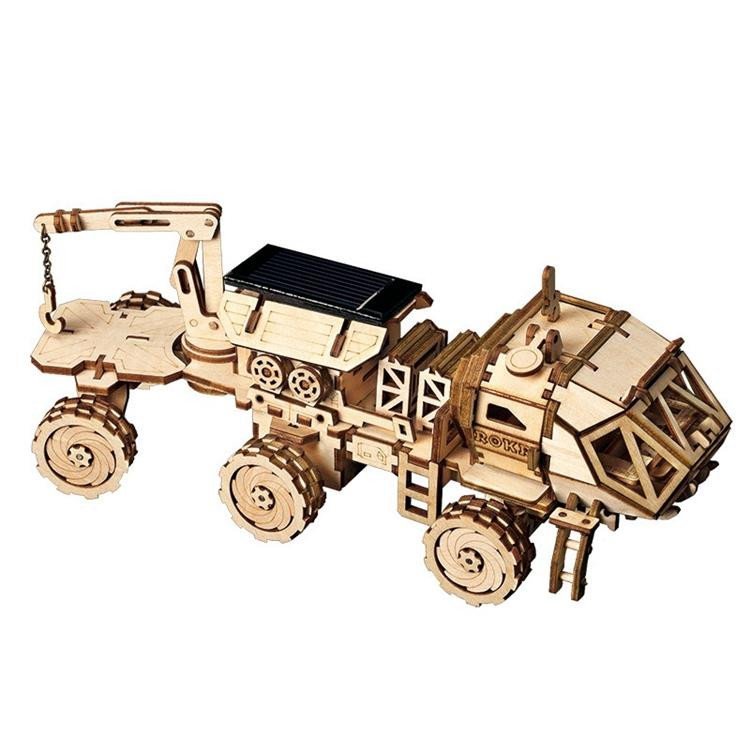 Levně NiXiM Dřevěné 3D puzzle - Mars rover 3