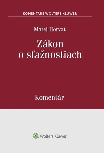 Product detail of Zákon o sťažnostiach - Matej Horvat