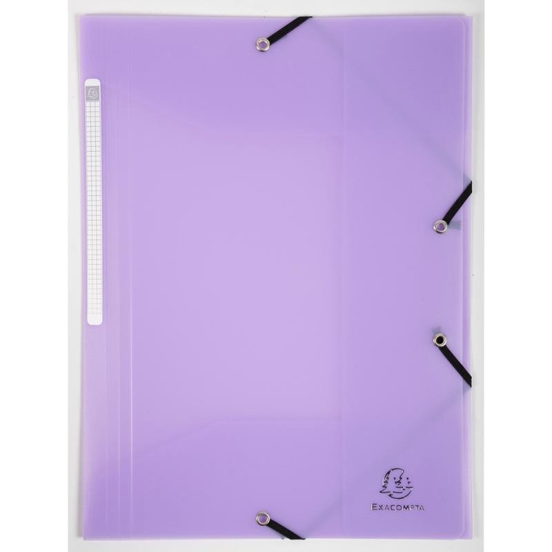 Levně Exacompta Pastel PP Spisové desky s gumičkou A4 - fialové
