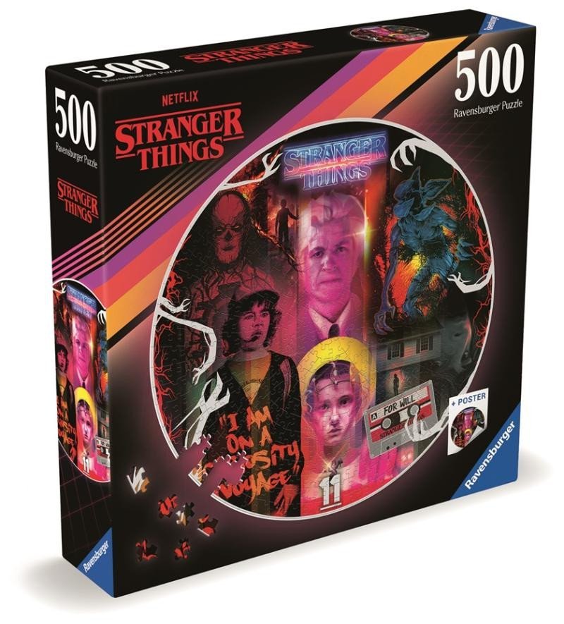 Levně Kruhové puzzle: Stranger Things 500 dílků