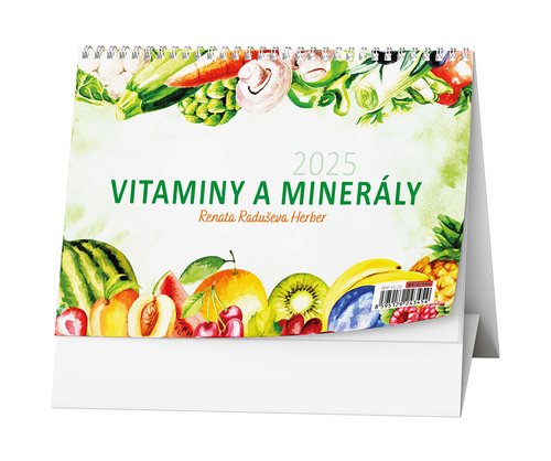 Levně Vitamíny a minerály 2025 - stolní kalendář