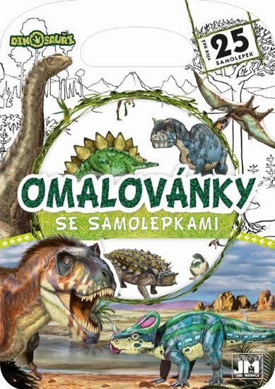 Levně Dinosauři - Kreativní bloky se samolepkami - Kolektiv