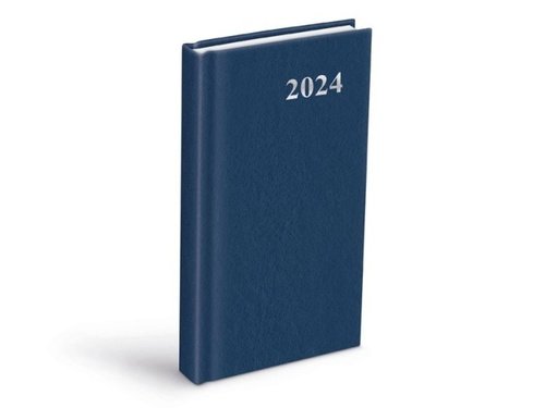 Levně Diář 2024 D802 PVC blue denní