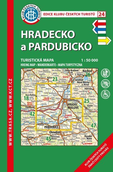 Levně KČT 24 Hradecko, Pardubicko 1:50 000/turistická mapa