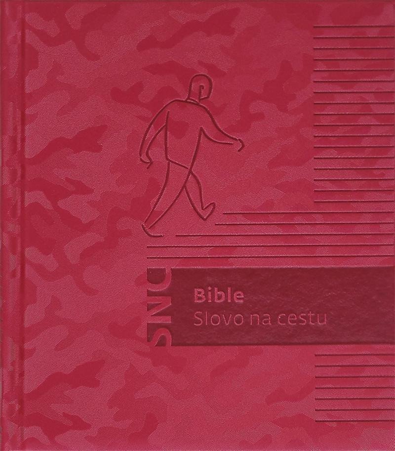 Levně Bible poznámková (červená)